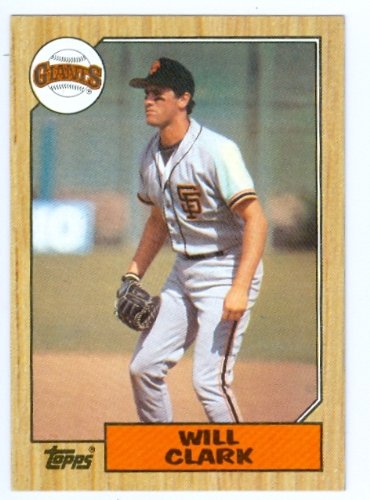 Will Clark baseball card 1987 Topps #420 (San Francisco Giants) rookie card