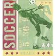Game Ticket Personalized Soccer Canvas Reproduction
