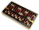 Chinese Abacus - Lacquered wood and Bamboo with Red Beads