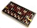 Chinese Abacus - Lacquered wood and Bamboo with Red Beads