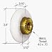 3/4 Sliding Shower Door Oval Edge Roller with Metric Thread - Package
