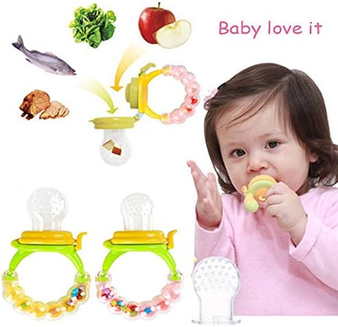 Safe Baby Kid Infant Nipple, Fresh Food Milk Nibbler Feeder Feeding Tool Baby Pacifiers (L:Over 12 month old)