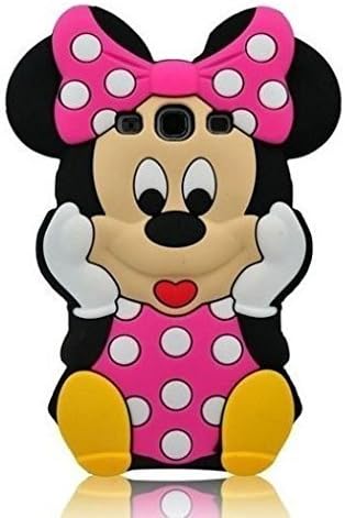 J7 Case,Galaxy J7 Case,Samsung J7 Case, KY 3D Cartoon Classic Minnie Mouse Silicone Soft Back Case Cover for Samsung Galaxy J7 SM-J700 (Pink Minnie)