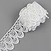Yontree Floral Venise Lace Applique Bridal Wedding Applique White 3 yards
