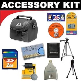 2GB DB ROTH Deluxe Accessory kit For The Panasonic Lumix DMC-G1 DMC-L10 Digital SLR Cameras by Digital Concepts