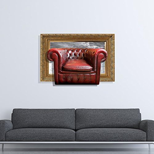 YUANMU 3D ( Vintage sofa ) bedroom wall stickers wallpaper the living room TV sofa background, clear three-dimensional self-adhesive stickers