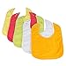#1 BEST Waterproof Baby Bibs with Three Snaps, Unisex, 5 Pack, Solid Colors