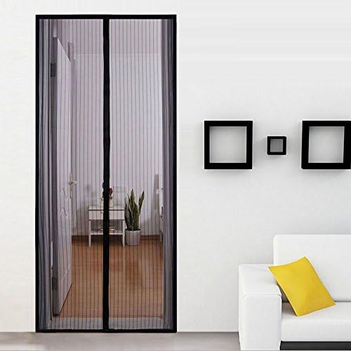 RGBegg® Magnetic Screen Door, Full Frame Velcro and Heavy Duty Mesh Curtain. Fits Door Openings up to 34"x82" MAX