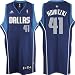 Men's Dirk Nowitzki #41 Dallas Mavericks Embroidered NBA Swingman Basketball Jersey by Adidas (Navy-(Size=XXX-LARGE)