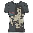 Bettie Page Who, Me? Big Print Subway T-Shirt In Charcoal