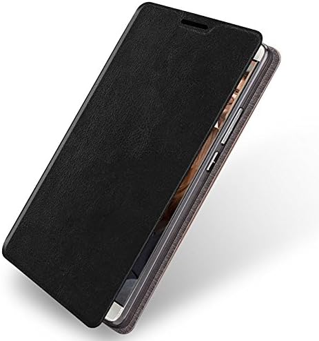Sony Xperia XA Ultra Case, Asmart Slim Pu Leather Cover with TPU Bumper Back Phone Case for 6.0" Sony Xperia XA Ultra (Black)