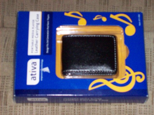3rd generation ipod nano accessories-Ativa Portable Media Player Leather Carrying Case for MP3 & iPod Nano Players Images