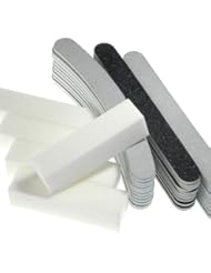 Beauty: 30pcs Nail Art Sanding Files & 5pcs White Buffer Tools Manicure Set