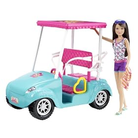 Barbie - X4926 - Poup�e et Mini-Poup�e - Skipper Voiturette de Golf