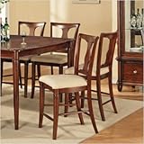 Kennedy Counter Height Dining Chair in Multi-Step Rich Cherry [Set of 2]