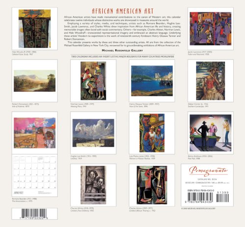 African American Art 2009 Wall Calendar under Multicultural in The Books Store