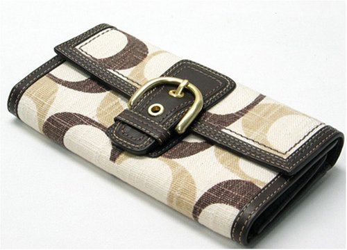 COACH SOHO TONAL SIGNATURE SLIM ENVELOPE WALLET 41443