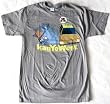 Kanye West Eye Ball Taxi Bear Grey Slim Fit T-shirt