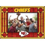 Kansas City Chiefs Art Glass Horizontal Frame