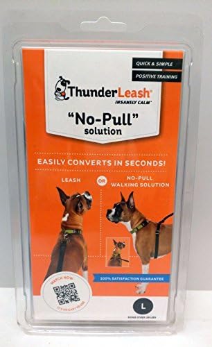ThunderLeash for Large Dogs over 25 lbs No-Pull Solution Black/Blue