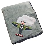 Wings Plush Blanket with Applique
