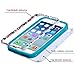 Iphone 6 case, Slim Fit IPhone 6 (4.7 inch) Hybrid Triple Layer Tuff Verge Merge Shield Heavy Duty Hard Cover Fitted Skin Case Protector + Clear LCD Screen Protector Shield Guard + Touch Screen Stylus Pen (Hawaiian Tribal Teal Verge)