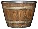 Whiskey Barrel Planter, Distressed Oak, 9