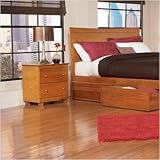 Atlantic Furniture C-74207 Miami Nightstand in Caramel Latte