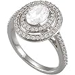 Platinum Diamond Semimount - 0.65 Ct. - CENTER STONE IS NOT INCLUDED