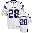 Adrian Peterson Jersey: Reebok White Replica #28 Minnesota Vikings Jersey