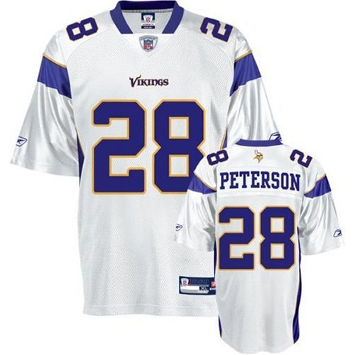 Adrian Peterson Minnesota Vikings White NFL Replica Jersey