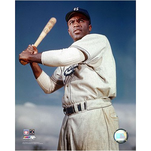 Jackie Robinson 1953 Posed Batting Framed Photo (8x10)