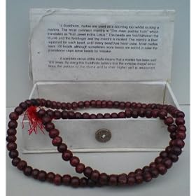 MALLA PRAYER BEADS BUDDHIST ROSARY BEADS BOXED UNIQUE UNUSUAL GIFT