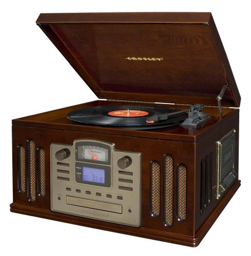 Crosley Music Writer CD Recorder, MP3,Turntable Cherry