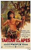 10cm Square Drinks Coaster Movie Poster-Tarzan Of The Apes 1920