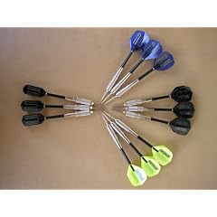 12 St�ck lose Steeldart - Spitzenqualit�t aus dem Hause GamePoint. Griffbarrel aus hochglanzverchromten Messing Gewicht 21 g