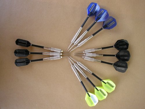 Produkt-Bild: 12 St&uuml;ck lose Steeldart - Spitzenqualit&auml;t aus dem Hause GamePoint. Griffbarrel aus hochglanzverchromten Messing Gewicht 21 g