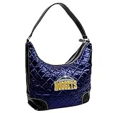 NBA Denver Nuggets Ladies Navy Blue Quilted Hobo Purse