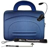 Amazon Kindle DX Blue Cube Carrying Case Bag Pouch Cube + Reading Light + Ebigvalue 4-inch Determination Hand Strap + 30 Day Customer Satisfaction Warranty!!!
