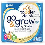 Similac Go and Grow Milk Based Toddler Drink Powder with Iron, Vanilla, 24 Ounce