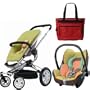 Quinny Buzz 4 Travel System in Breen with Free Fashionable Diaper Bag