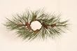 Pack of 2 Natchez Pine Artificial Christmas Candle Rings 32"