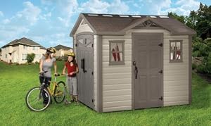 Keter Plastic Sheds - Summit 8 x 9 Plastic Garden Shed: Amazon.co.uk ... Keter Plastic Sheds - Summit 8 x 9 Plastic Garden Shed: Amazon.co.uk ...