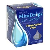 Optics MiniDrops Lubricant Eye Drops, Eye Therapy, 30 - 0.02 fl oz (0.5 ml) droppers (Pack of 2)