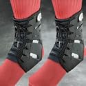 PAIR of Swede-O Tarsal Lok Ankle Braces with built-in stabilizer, Black, Medium