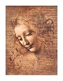 Leonardo da Vinci (Female Head, La Scapigliata) Art Poster Print - 22 X 28