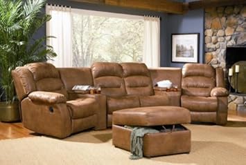 Jackson Reclining Sectional Sofa Home Theater Seating!