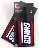 New York Giants Two Pack Soft Laser Bag Tag