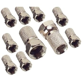 Hdlconm - Hdline-Lot De 10 Connecteurs F-Fiches F A Joint Hdlconm - Hdline-Lot De 10 Connecteurs F-Fiches F A Joint