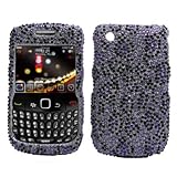 EMPIRE Purple Leopard Bling Design Hard Case Cover for BlackBerry Curve 852 ....
